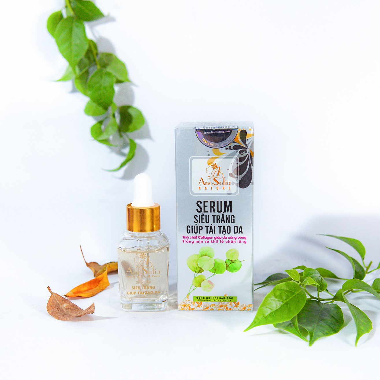 Mỹ Phẩm Anosofia- serum siêu trắng giúp tái tạo da 20ml