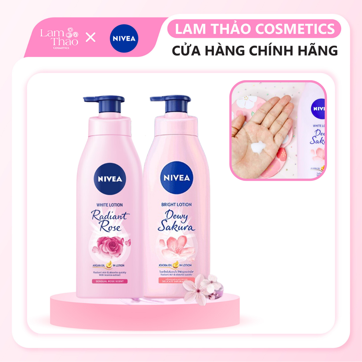 Sữa Dưỡng Thể Dưỡng Trắng Nivea Lotion Radiant Oil