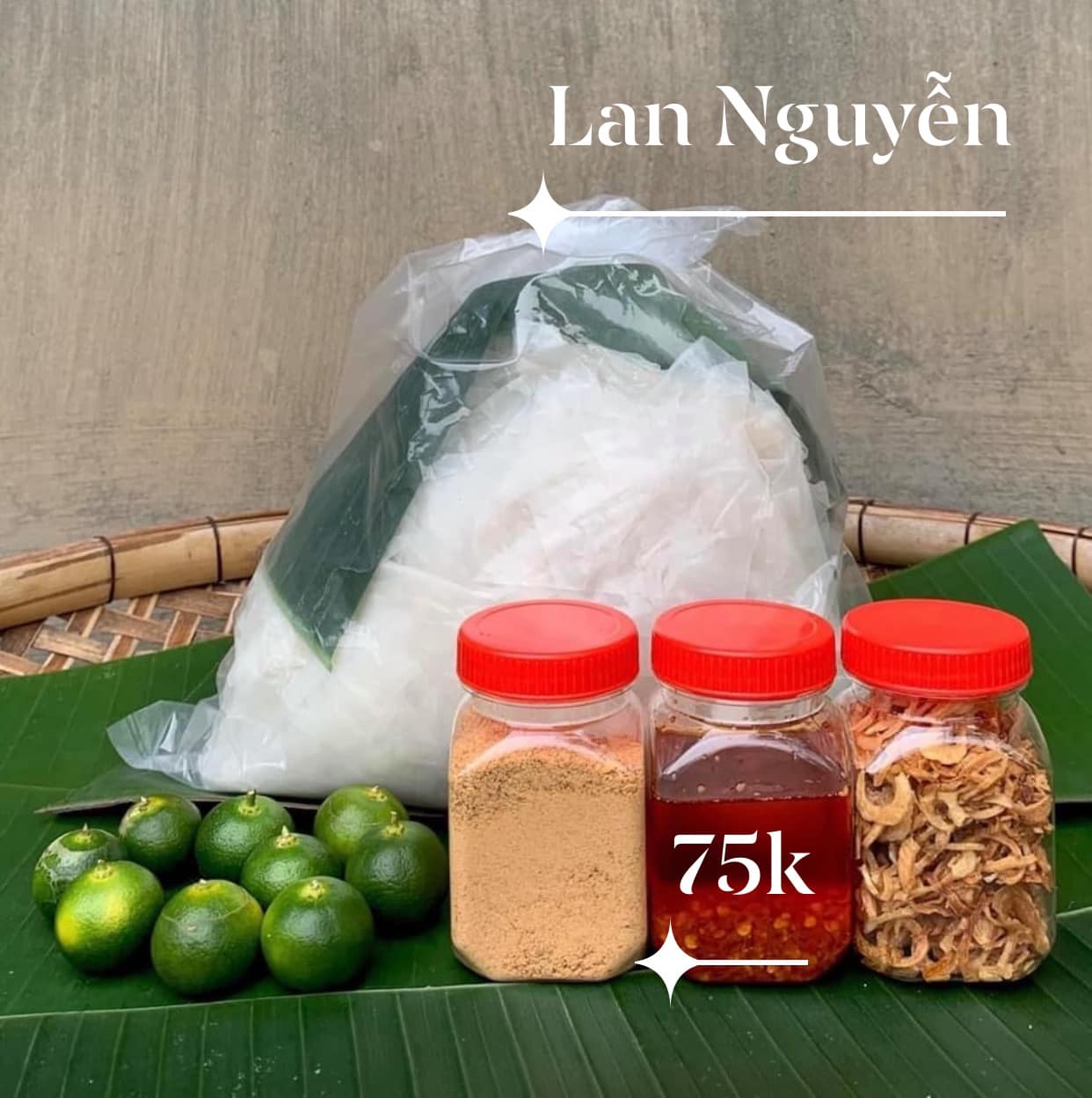 Combo 0.5kg bánh tráng rìa phơi sương + muối nhuyễn + hành phi + sa tế