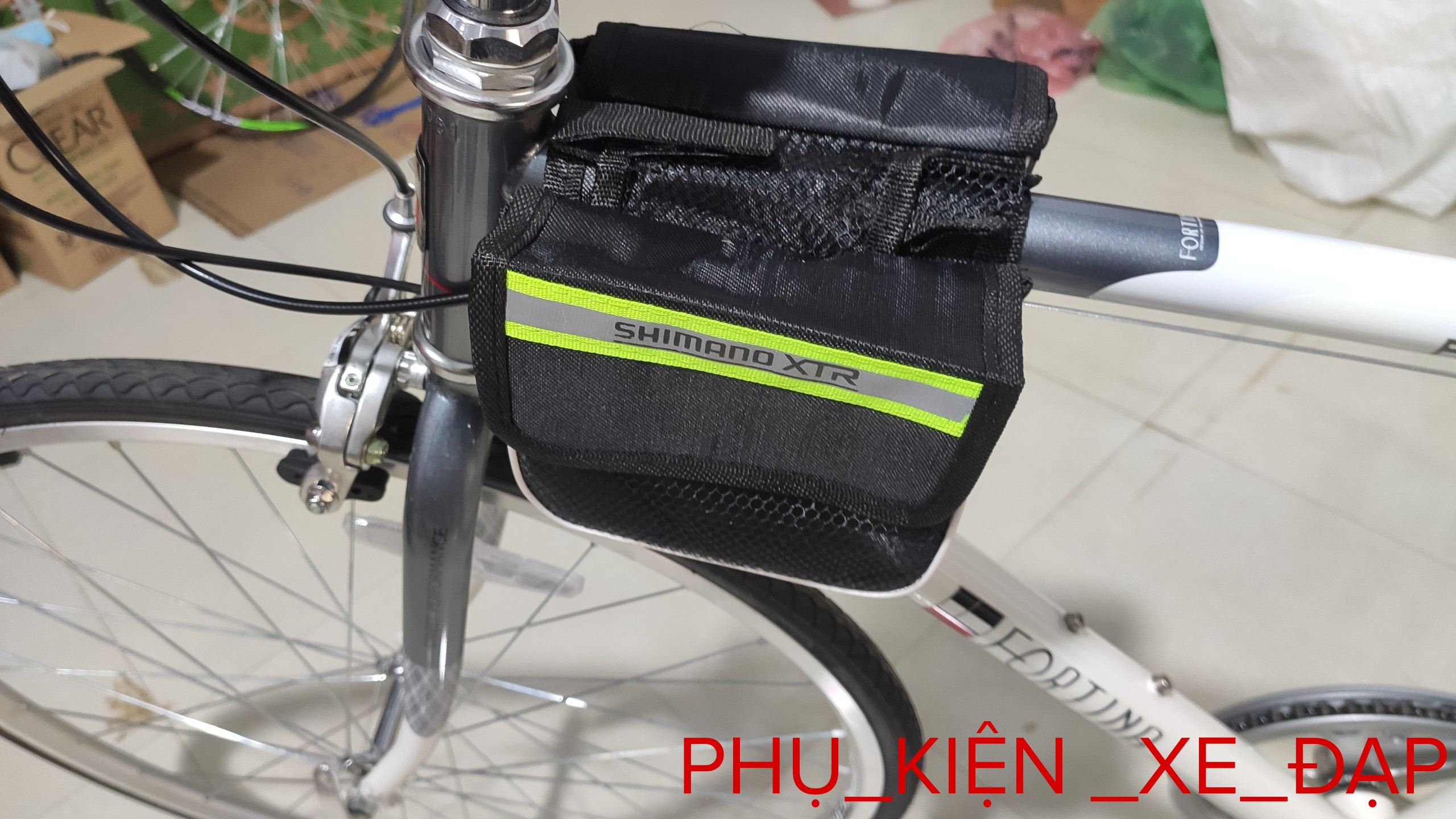 Túi treo khung trước xe đạp Shimano-XTR, Túi vuông treo khung xe đạp thể thao - PK Xe Dap Gia Re