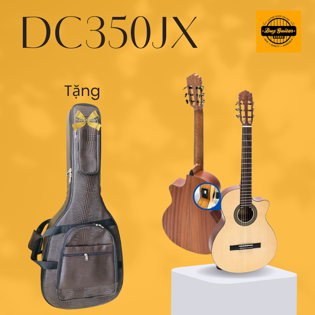 Đàn guitar classic DC350JX Duy Guitar Store dáng khuyết có EQ MET B12 âm thanh tốt chất lượng cao