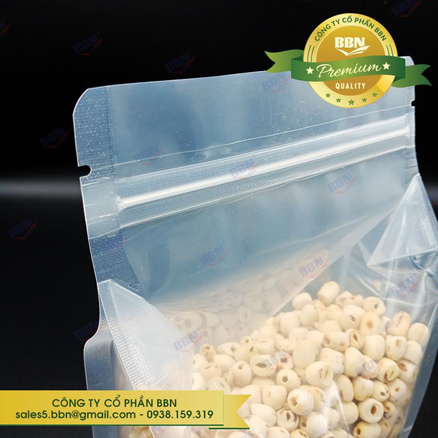 Combo 66 túi zip đáy vuông trong suốt 15x23cm