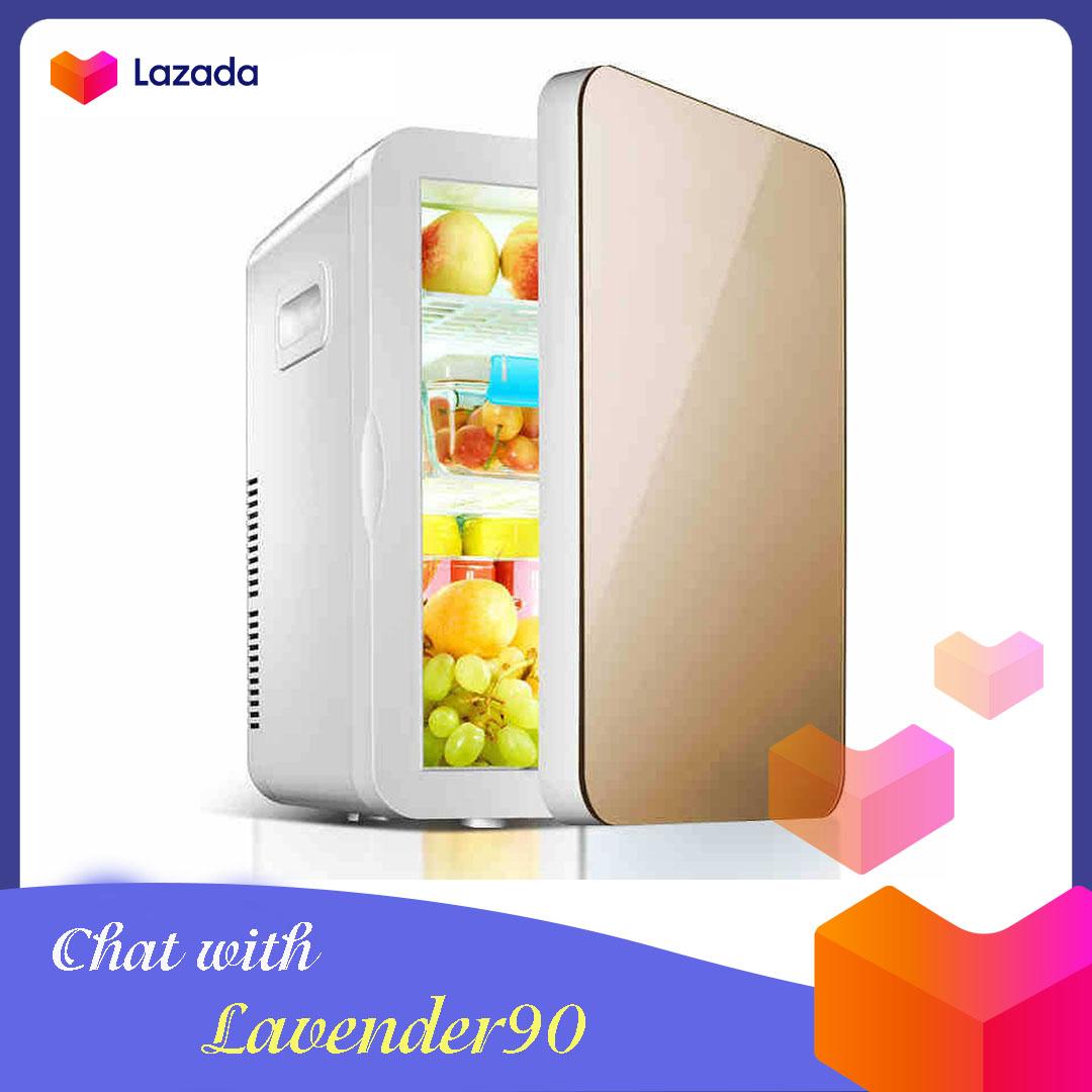 Tủ lạnh mini 2 chiều dung tích thực tế 20L sử dụng nguồn 12 V trên ô tô và nguồn điện lưới 220V - Tủ lạnh trên ô tô - Tủ lạnh 2 chiều - Tủ lạnh để mỹ phẩm