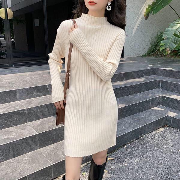 4 gợi ý váy len suông mùa đông giúp nàng thăng hạng phong cách thời trang   Thời Trang NEVA  Luôn Đón Đầu Xu Hướng