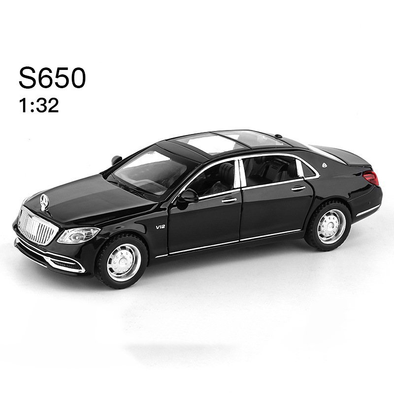 Mô hình xe Mercedes Benz  Maybach S650 tỉ lệ 1:32 hãng JIAYE bằng hợp kim có đế trung bày