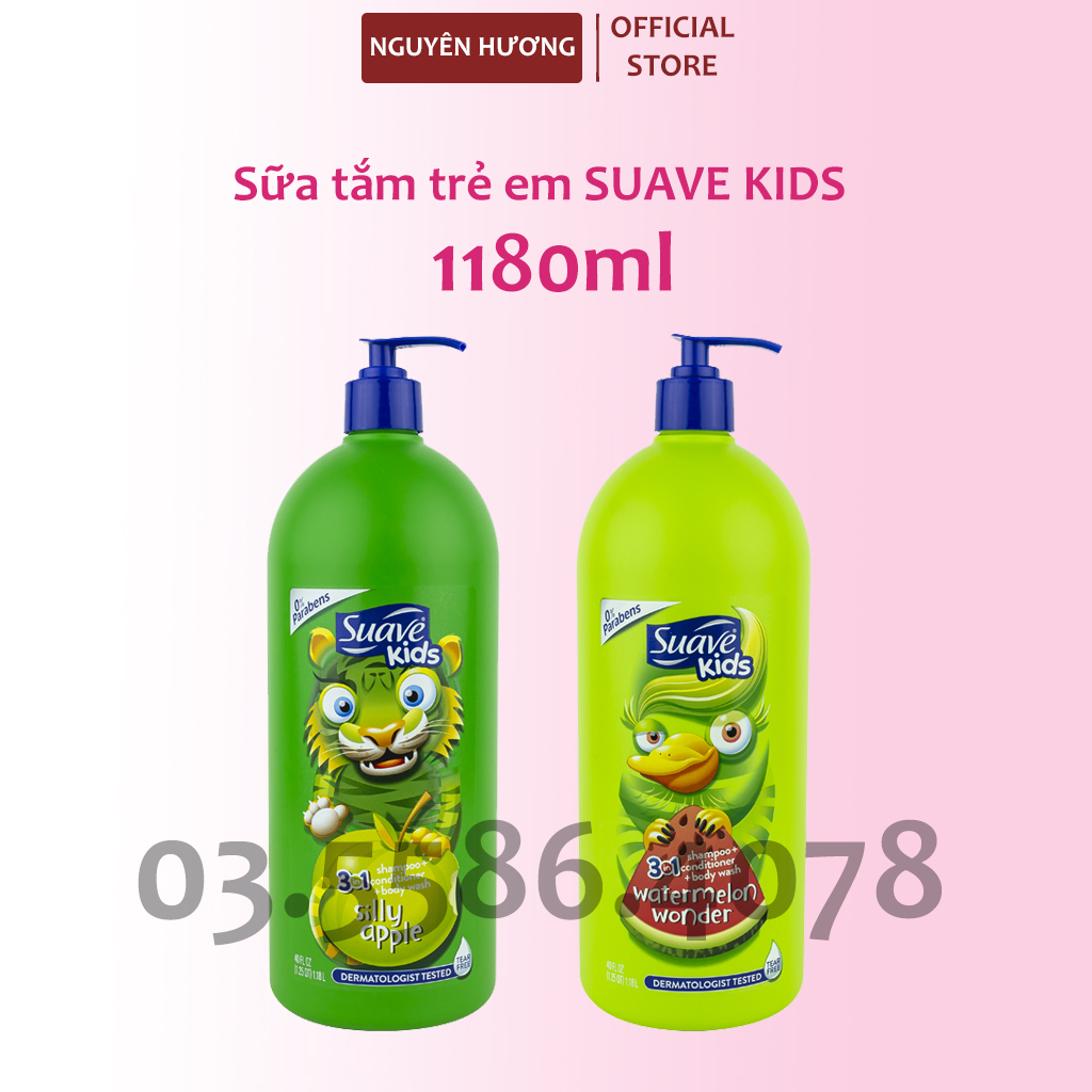 Sữa tắm trẻ em Suave kids 1180ml | Sữa tắm gội trẻ em | Suavekids | Sữa tắm Mỹ