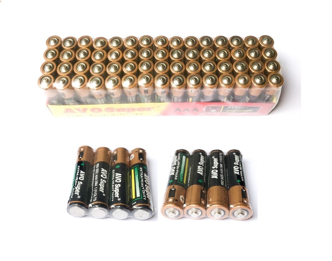 Pin Tiểu AAA (3A) Nhỏ (Đũa) Lốc 60 Viên AVO Megareel 1.5V