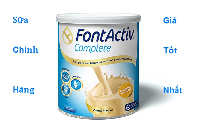 Sữa Fontactiv Complete Vanilla cho người mới ốm dậy, người cần tăng cân