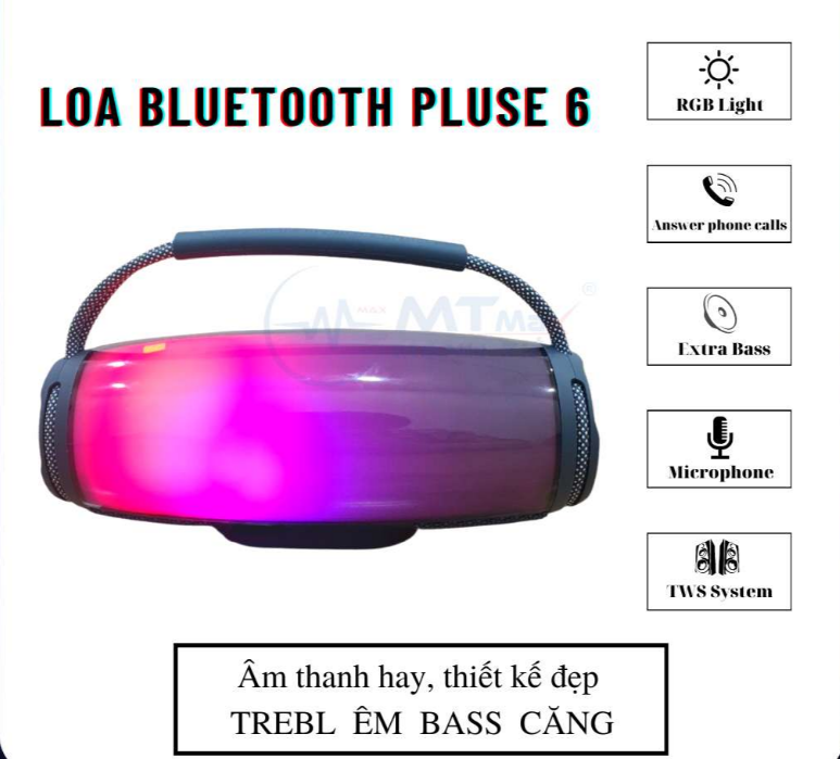 Loa Bluetooth Pluse 6 - Loa Bluetooth Không dây Pluse 6 - Loa Bluetooth Pluse 6 mới nhất - Loa Bluetooth Giá rẻ - Âm thanh sống động công suất lớn