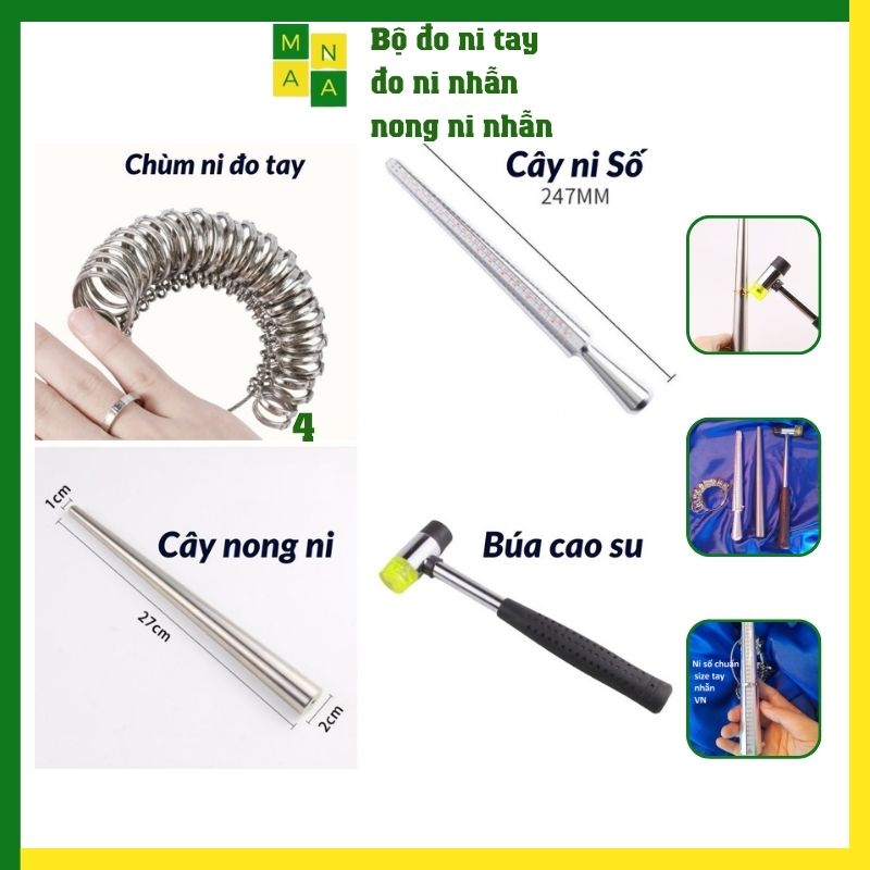 Bộ dụng cụ đo kích thước ngón tay nong nhẫn dung cu đo size nhẫn đo ni tay .