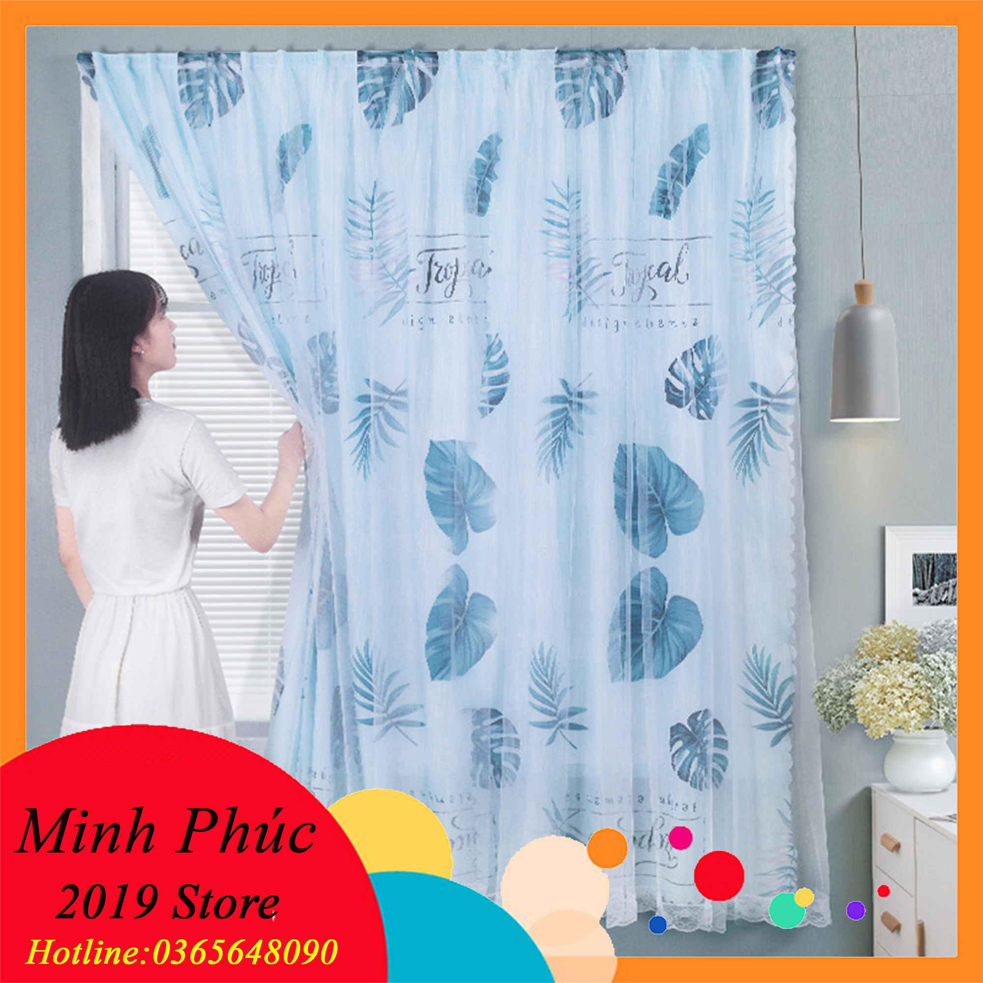 [MẪU HOT] Rèm cửa dán tường 2 lớp siêu tiện lợi dễ dàng tháo lắp vệ sinh- Rèm cửa chống nắng , Rèm trang trí nhà của, Màn decor chia phòng