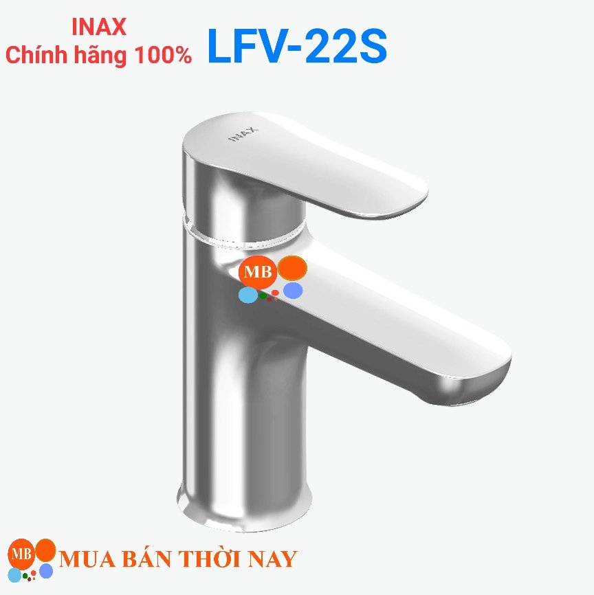 Vòi lavabo lạnh inax lfv - 22s, vòi chậu rửa tay 1 đường nước, thân thấp, cam kết chính hãng