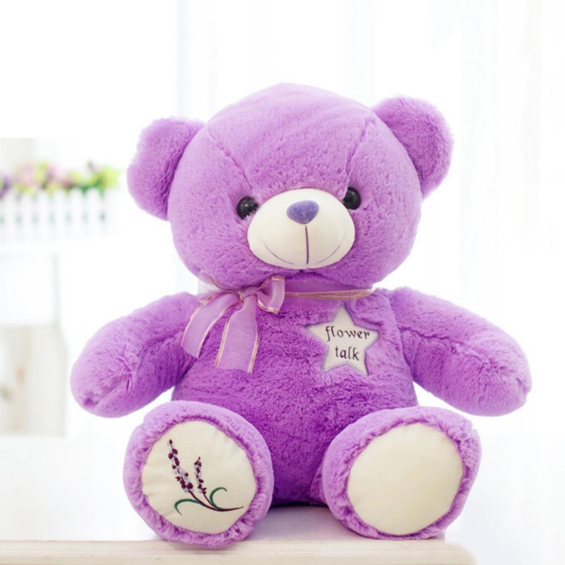 Gấu bông Teddy Lavender màu tím
