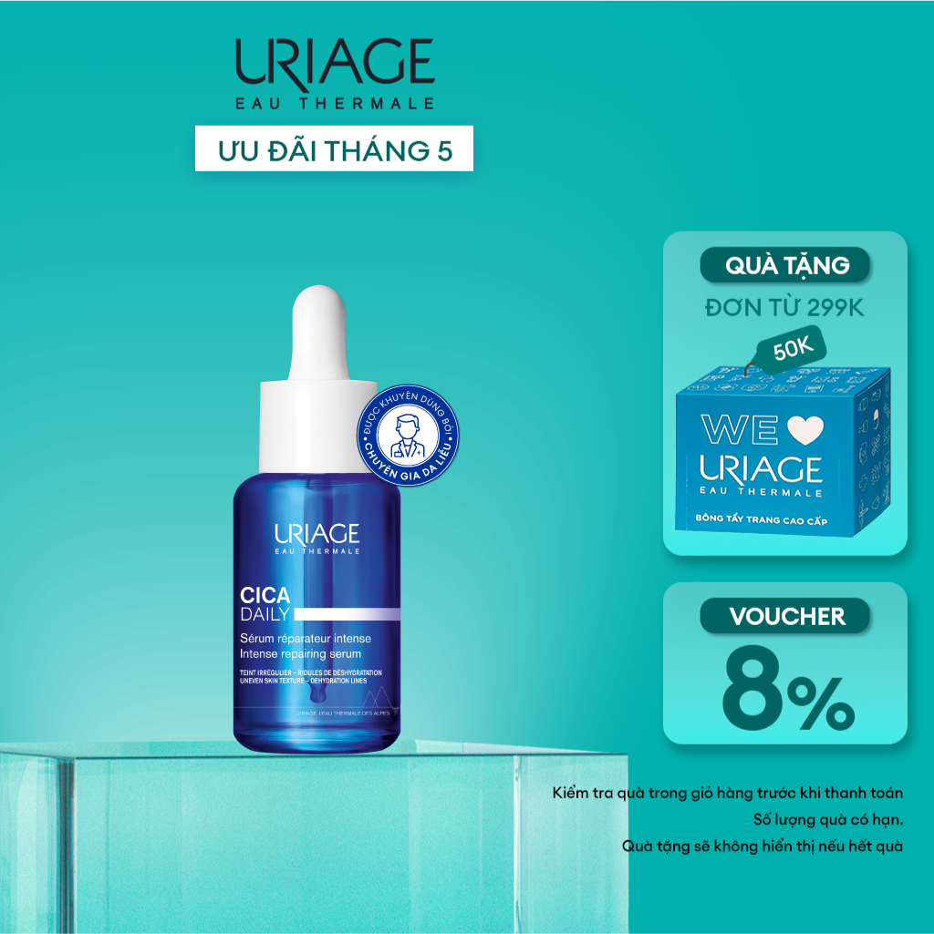 Serum làm dịu, làm lành và phục hồi da hàng ngày URIAGE CICA DAILY SERUM 30ml