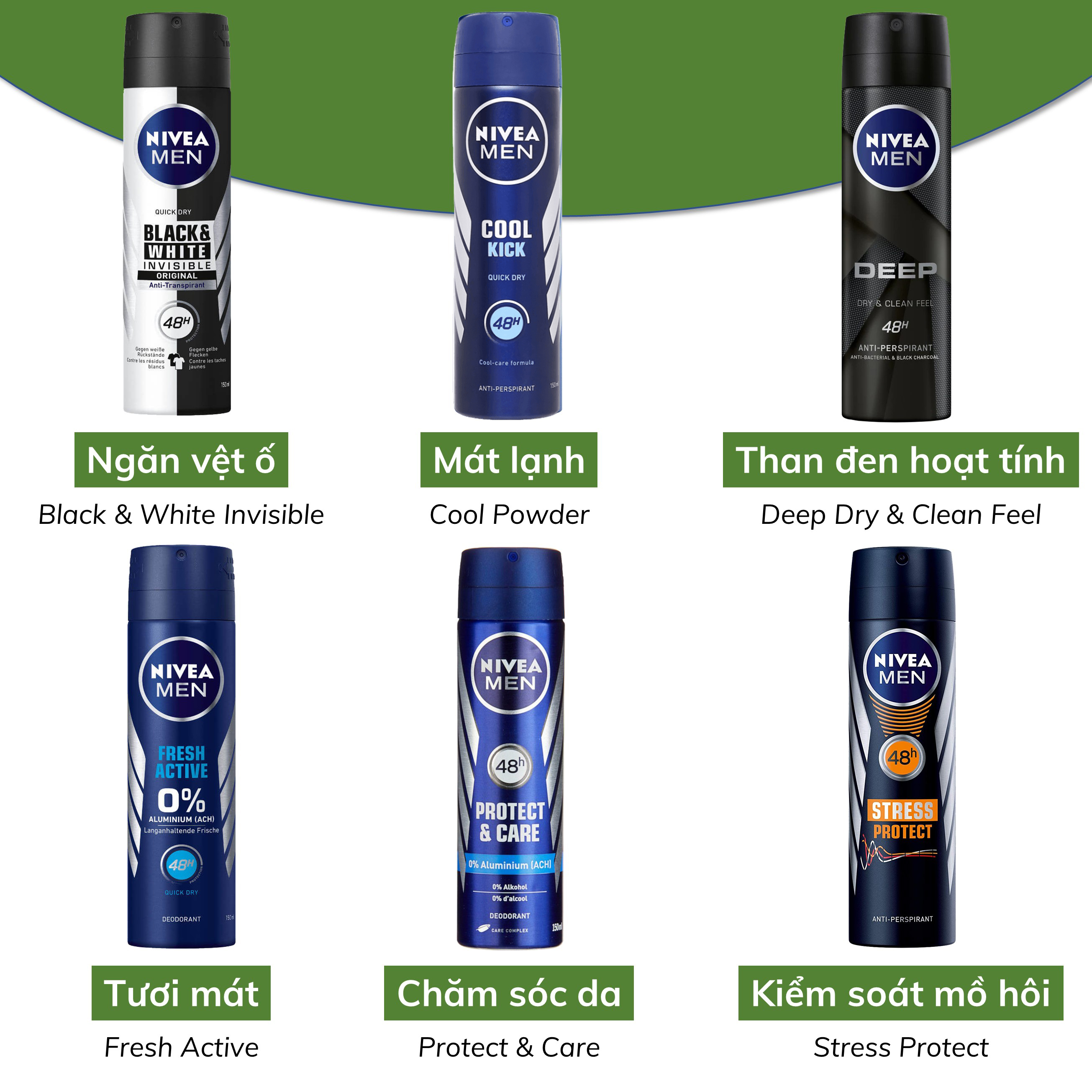 Xịt khử mùi nam Nivea Men 150ml