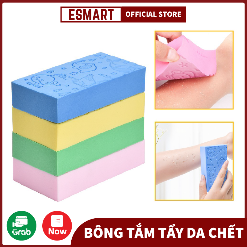 Bông Tắm Kì Ghét, Miếng Tắm Kì Đất Ghét Siêu Mềm Cọ Siêu Sạch, Tẩy Tế Bào Da Chết Siêu Sạch Hàn Quốc