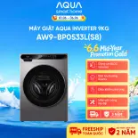 [SẮP RA MẮT 2026] Máy giặt cửa trước AQUA Inverter 9kg AW9-BP0533L(S8) - Bảo hành 2 năm - Freeship toàn quốc
