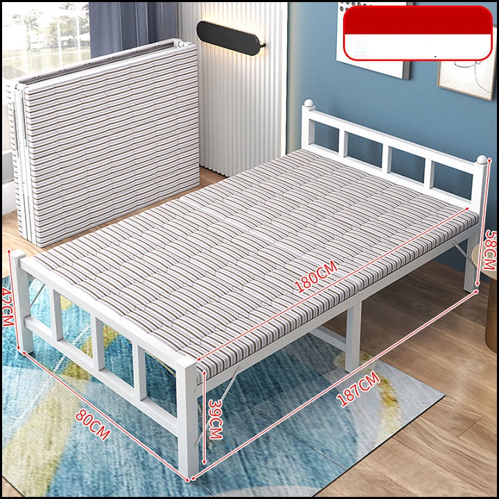 Giường Cá Nhân Gấp Gọn 1m9x80cm Giường Sofa Gấp Gọn tặng Giường Ngủ Gấp Gọn Đa Năng