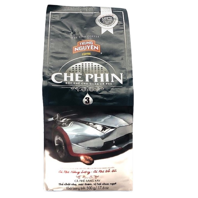 Cà phê trung nguyên chế phin 3 - bịch 500gam - cà phê rang xay đặc chế cho quán cà phê