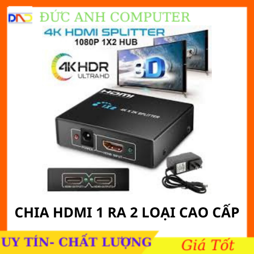Bộ chia HDMI 1 ra 2 – HDMI Splitter 1x2 full HD 1080 cam kết sản phẩm đúng mô tả chất lượng đảm bảo