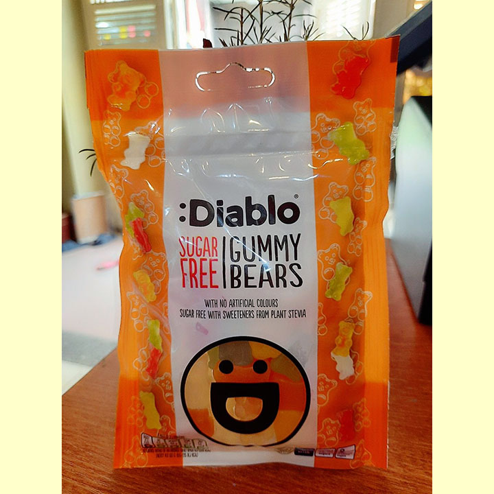 [HCM]Kẹo dẻo Diablo không đường Gummy Bears túi 75g (dành cho người ăn kiêng tiểu đường