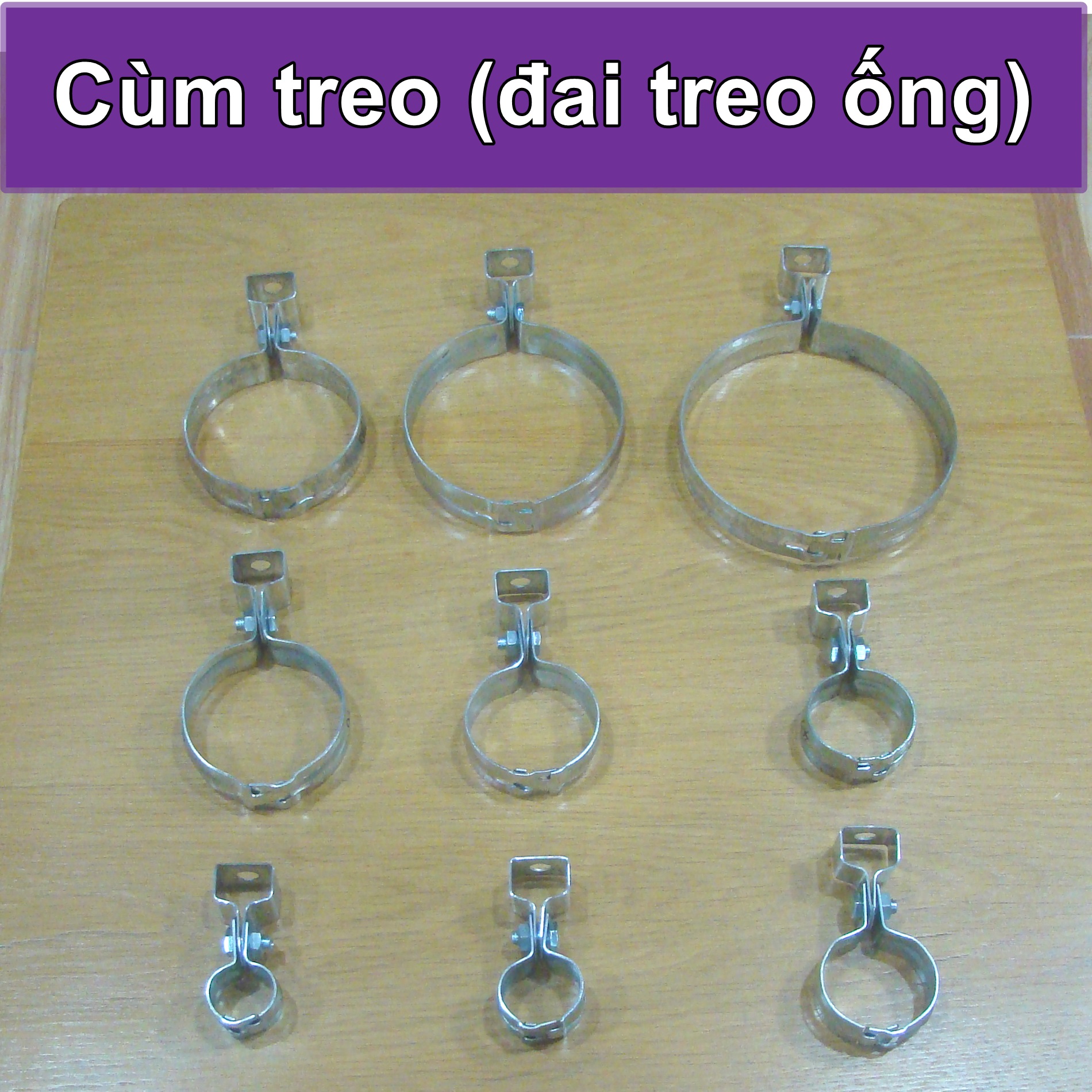 Cùm treo - Đai treo ống