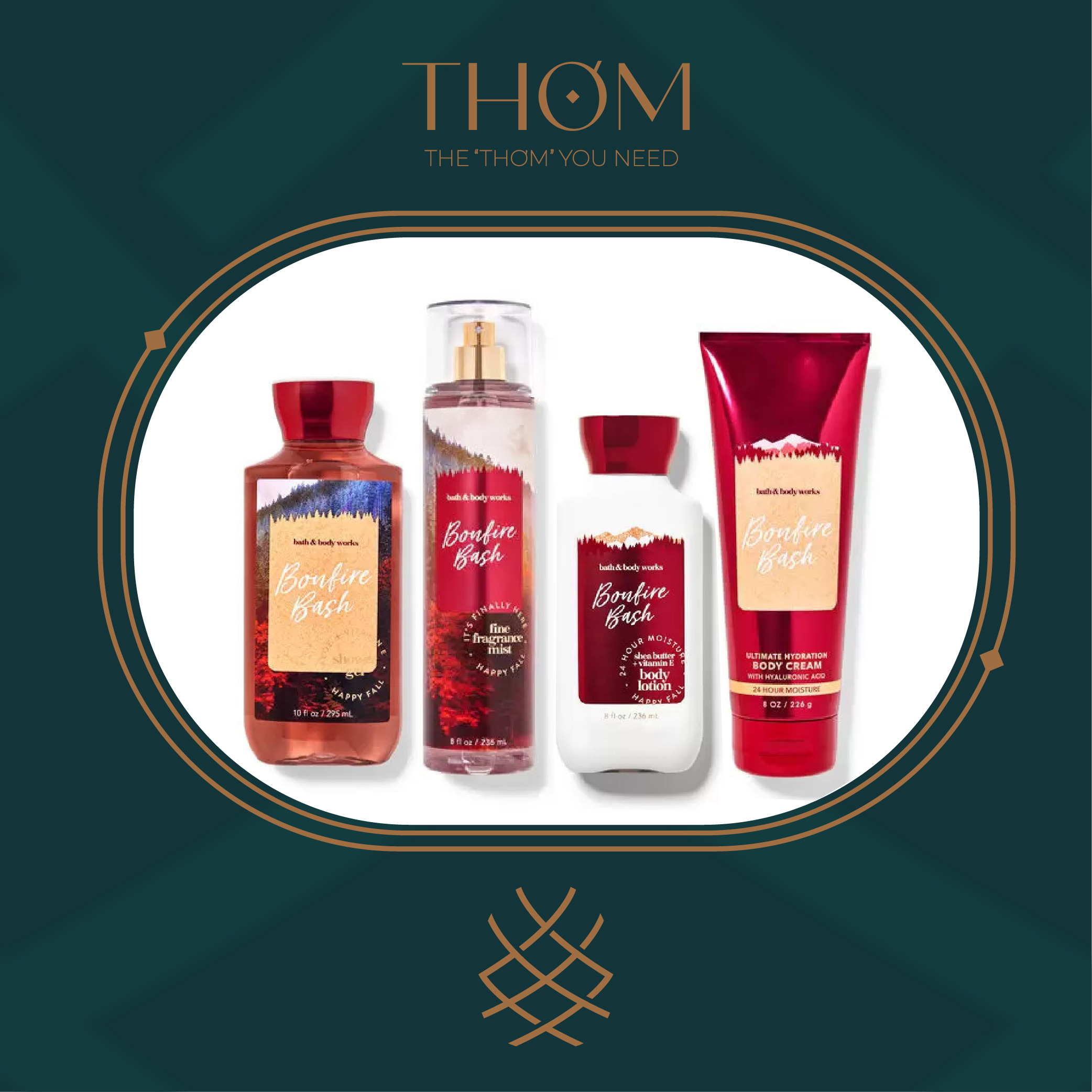 BONFIRE BASH | Sản Phẩm Tắm Dưỡng Xịt Thơm Toàn Thân Bath & Body Works