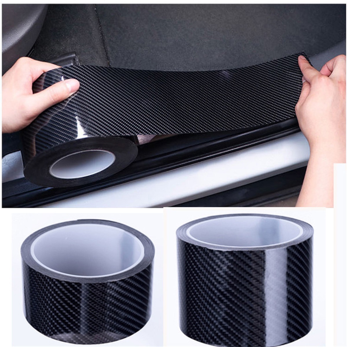Băng Keo Nano Vân Carbon Bóng Phủ Acrylic Chống Trầy Xước Xe