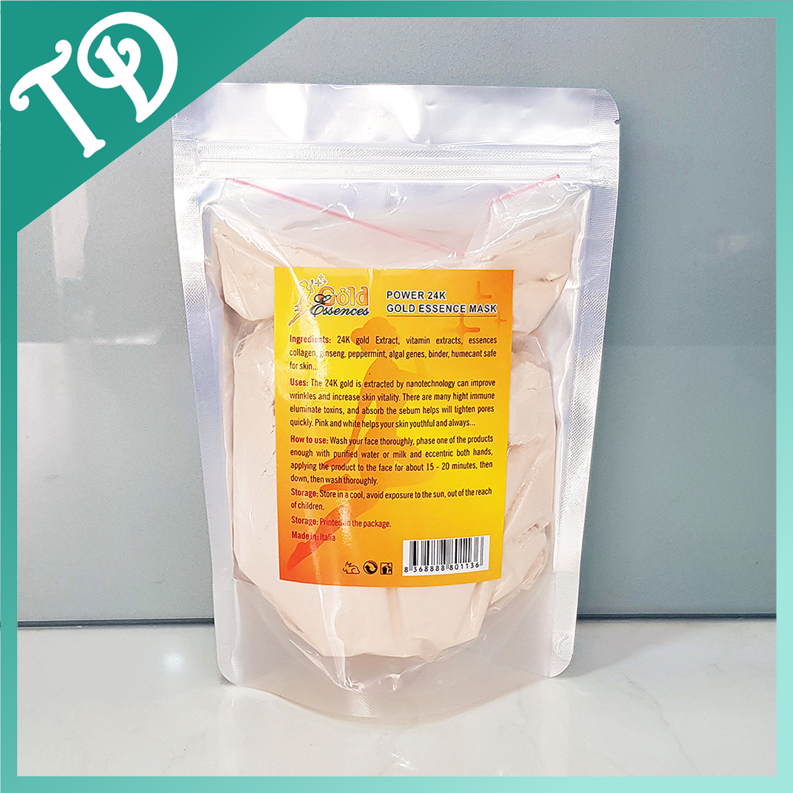 Bột đắp mặt collagen tinh chất Vàng 24k, bột đắp mặt giúp da săn chắc, dưỡng ẩm cho da, khỏe đẹp tự nhiên.