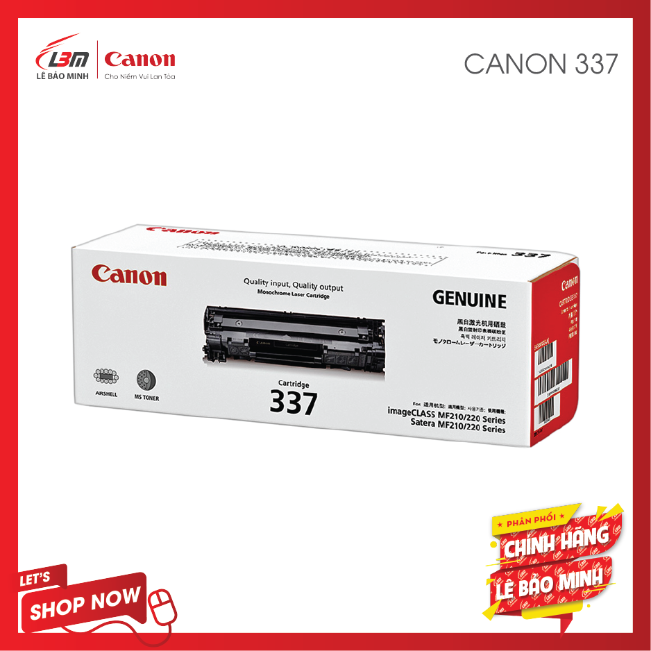 Hộp mực canon 337 - chính hãng lê bảo minh