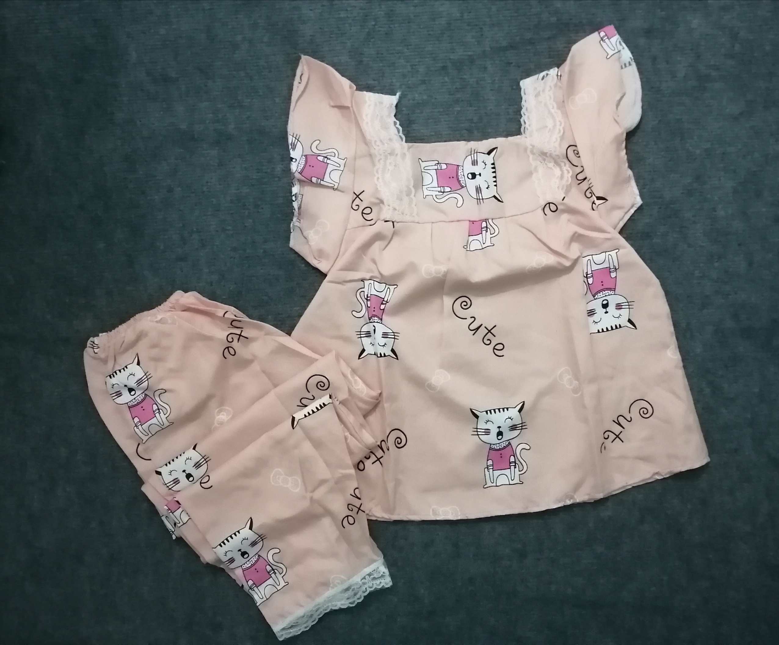 Bộ kate thái cánh tiên quần dài