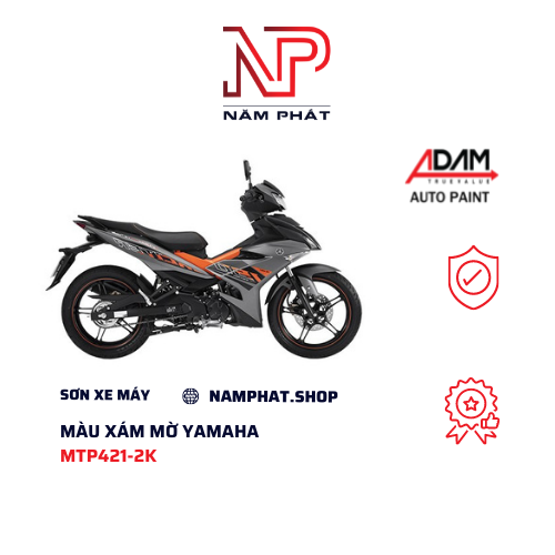Sơn xe máy màu xám mờ yamaha mtp421-2k