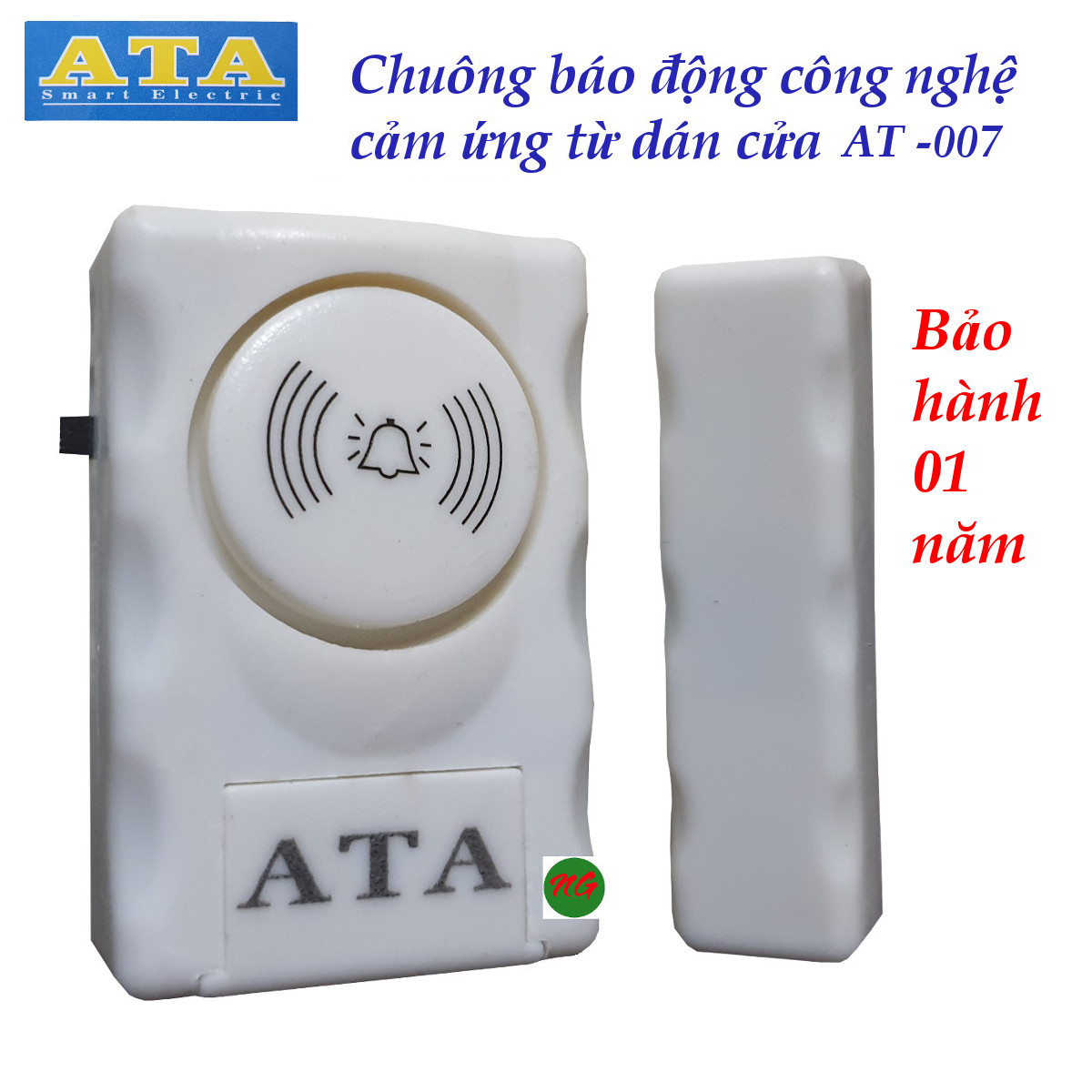 Chuông cửa từ báo động chống trộm ATA 007 tiếng hú lớn dán ở cửa lớn cửa sổ cửa tủ chống trộm hiệu quả