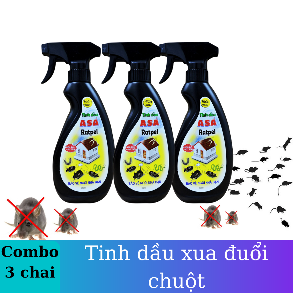 [HCM]COMBO3  Xịt xua đuổi chuột ASA Rat Repell  350 ml