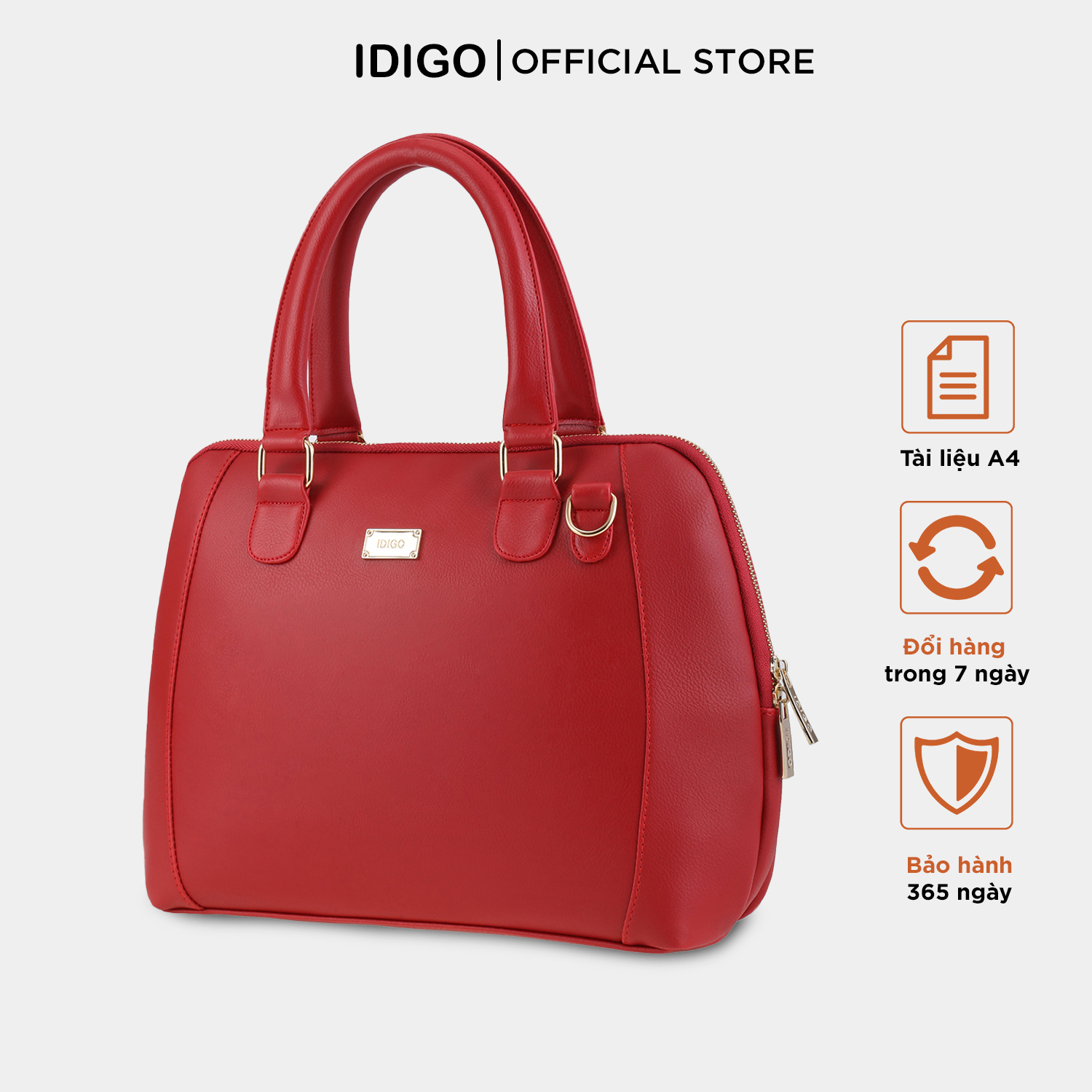 Túi xách tay nữ hình lục giác thanh lịch IDIGO FB2-4302-00
