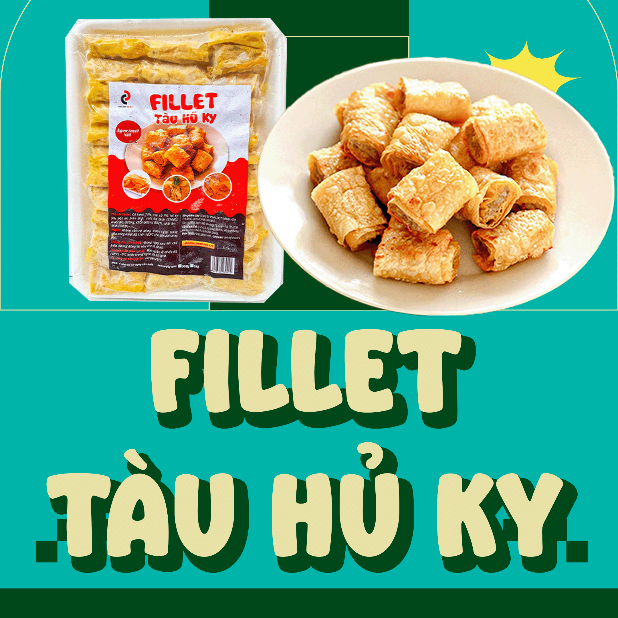 Fillet tàu hủ ky - fillet tàu hủ ky - đen đỏ - phi lê tàu hủ ky - tàu hủ ki - phi lê cá - que cá phi lê - que phi lê - den do snack ăn vặt food