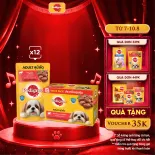 Bộ 12 Túi Thức Ăn Cho Chó Lớn PEDIGREE Dạng Sốt 130g.
