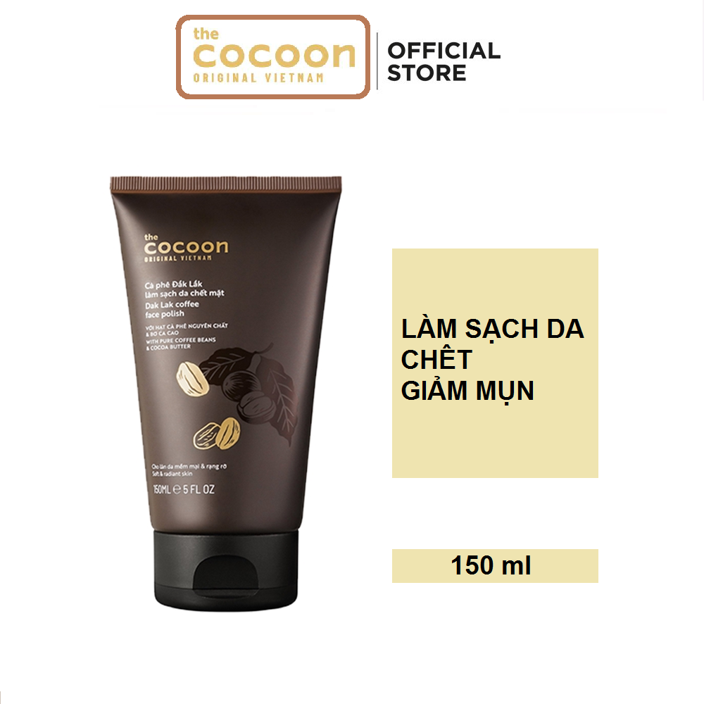 Cà phê Đắk Lắk làm sạch da MẶT chết mặt cocoon 150ml