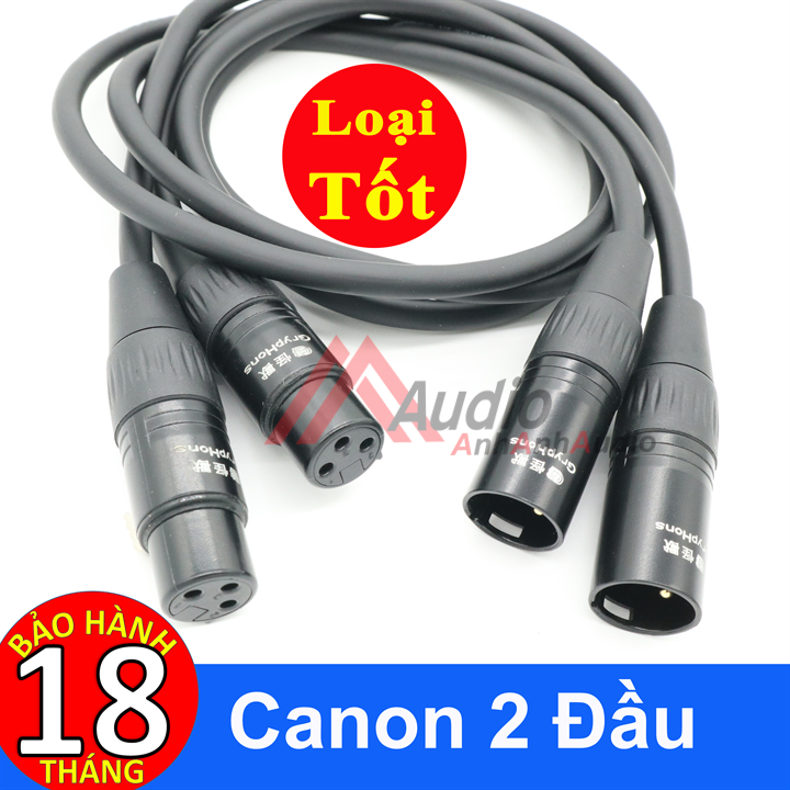 Dây Canon 2 đầu Canare  Giá 02 sợi dài 1 mét