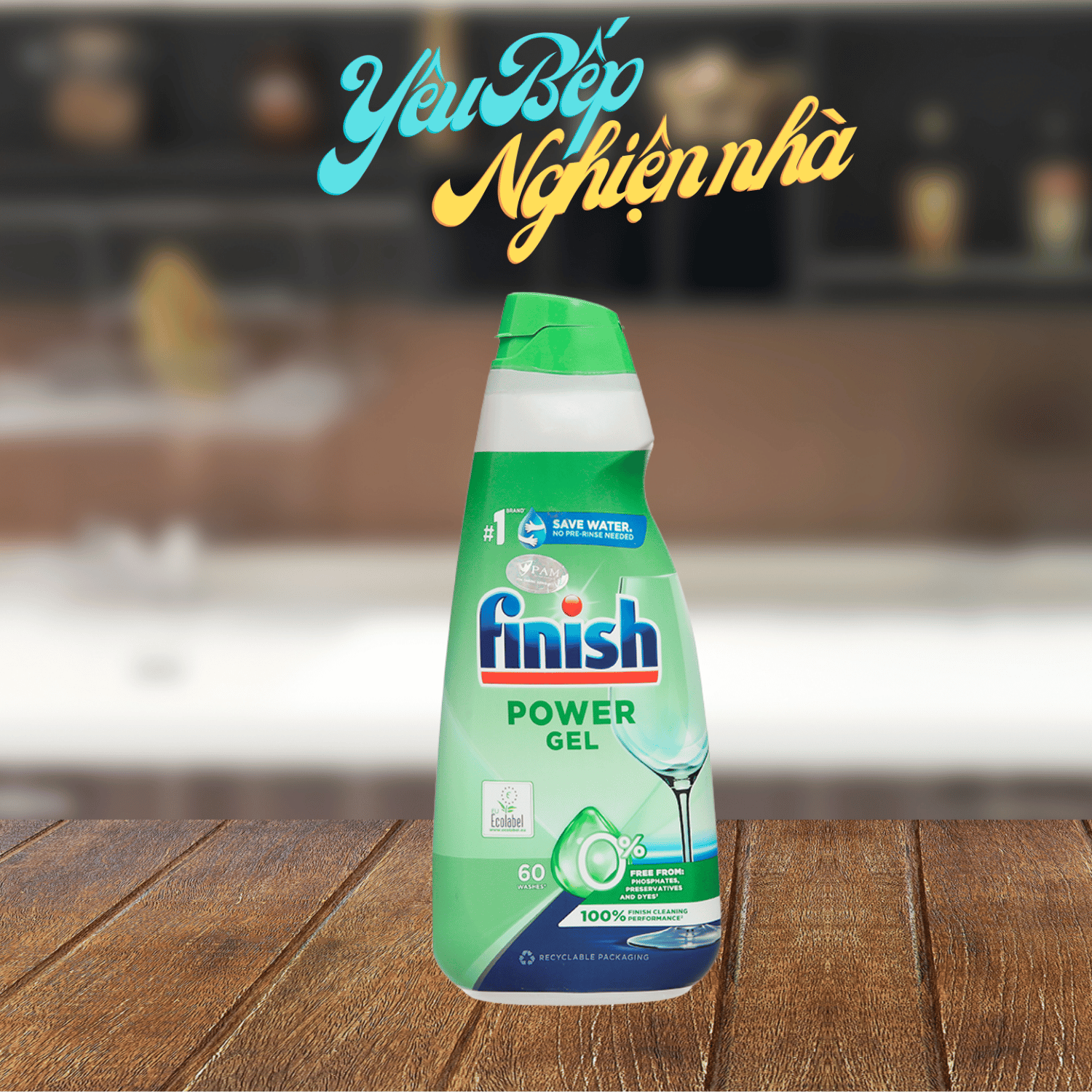 Gel Rửa Chén Bát Finish Eco 0% 900Ml - Không Hoá Chất Nặng Yêu Bếp Nghiện Nhà VNM