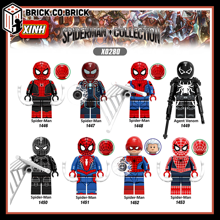 Marvel Spider Man Siêu Anh Hùng Người Nhện Đồ Chơi Lắp Ráp Sáng Tạo Mô Hình  Nhân Vật Nhỏ Trưng Bày X0280 