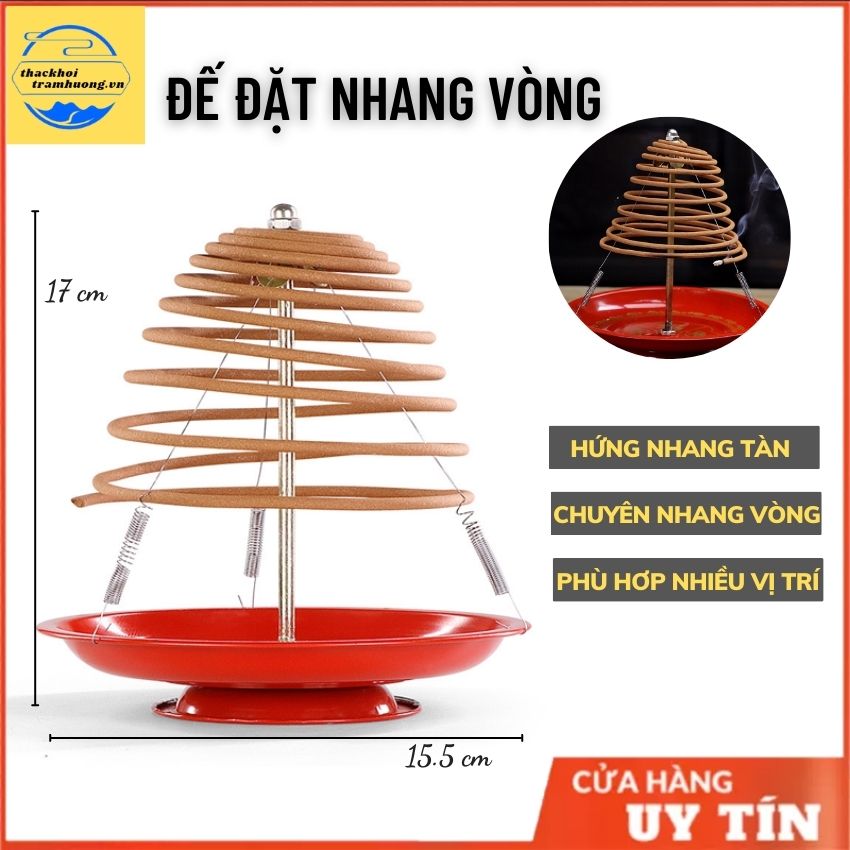Đế đặt nhang khoanh nhang vòng cao 17cm, chuyên dùng treo nhang vòng 12, 24 giờ