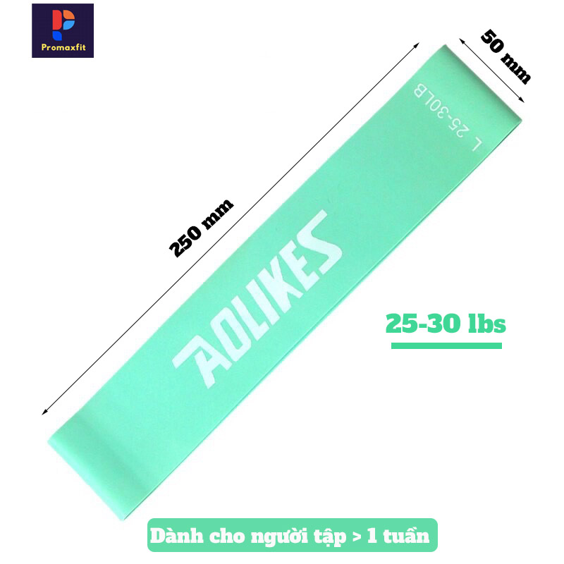 Dây kháng lực miniband tập gym chân mông tay đùi cao su đàn hồi ngũ sắc nam nữ