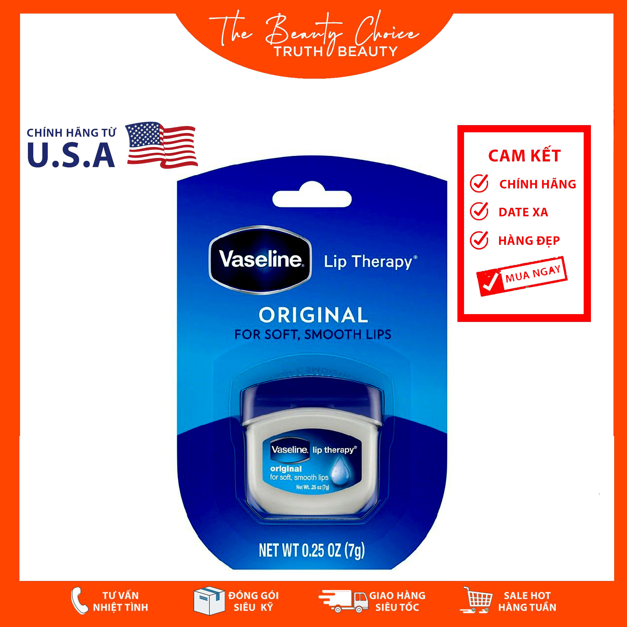 Sáp dưỡng môi Vaseline Lip Therapy Original