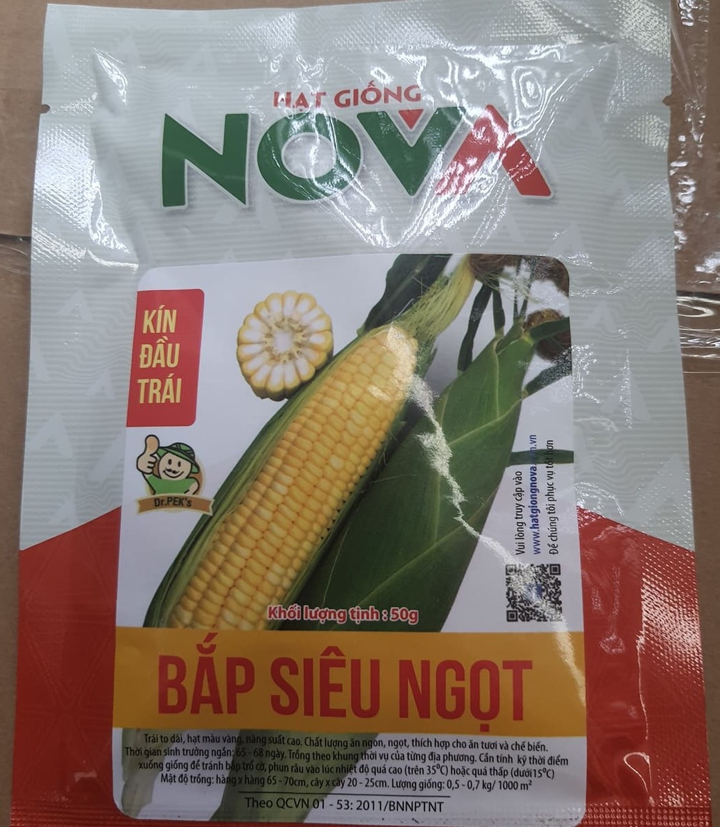 Hạt giống bắp siêu ngọt vàng - 1 gói 50gram