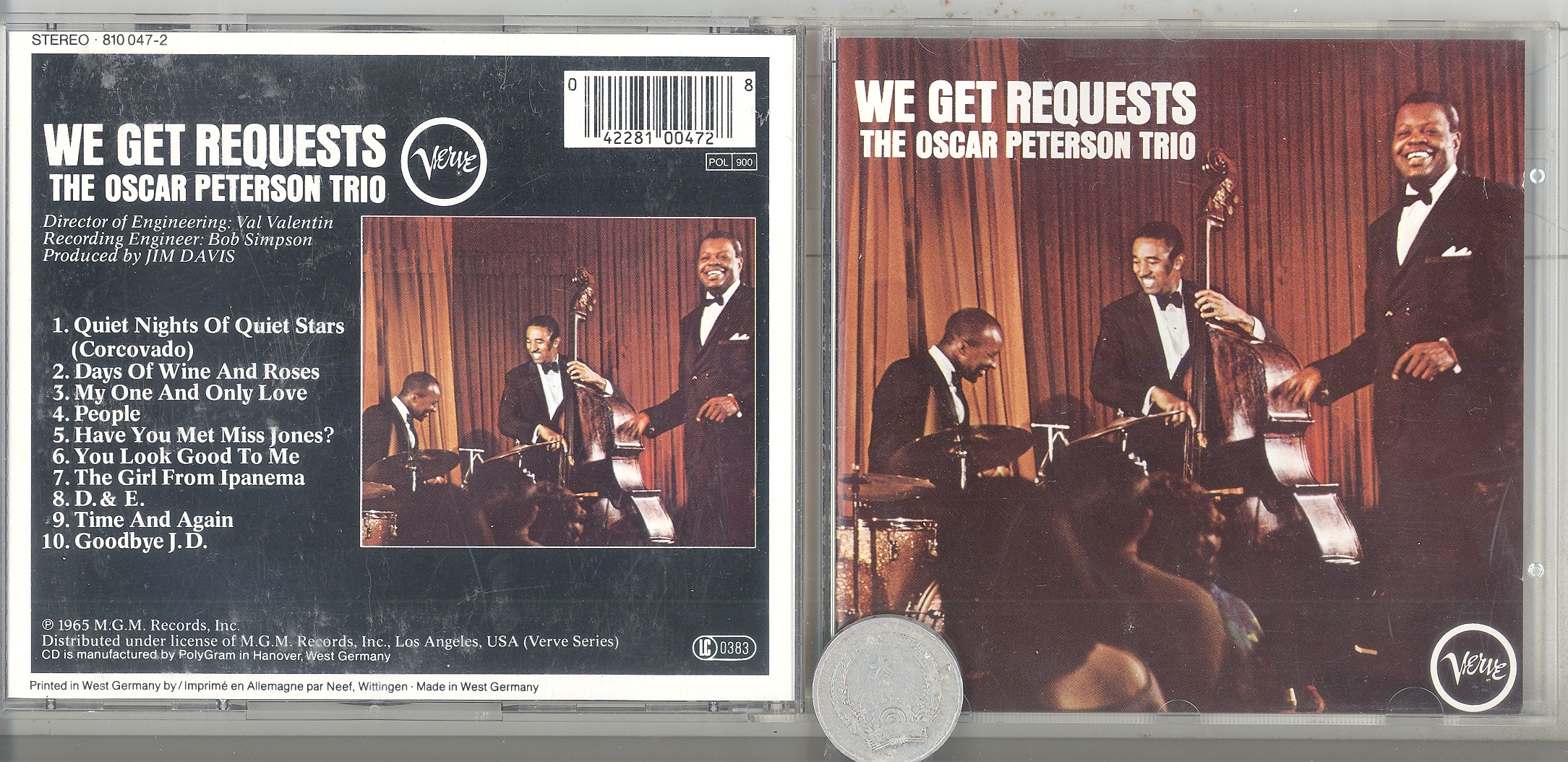 stereomate - Đĩa nhạc - CD gốc: The Oscar Peterson Trio - We Get Requests [West Germany - Full Silver]