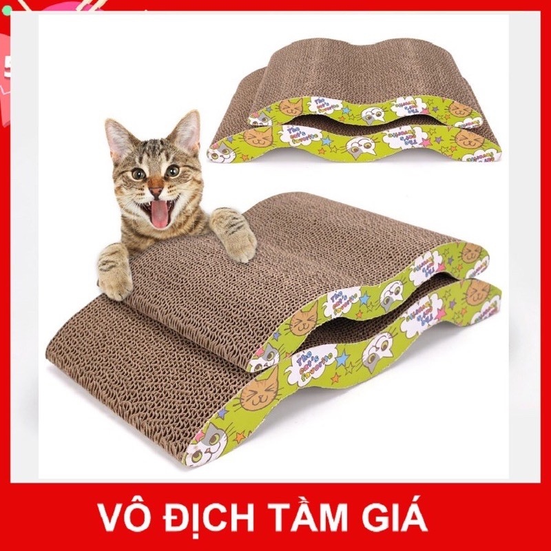 Bàn Cào Móng Cho Mèo Carton - Đồ Chơi Cho Mèo