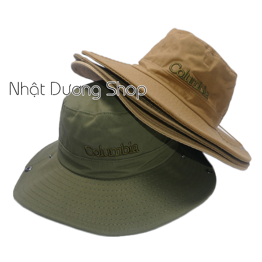 [ Nhiều mẫu ] Nón tai bèo nam vành rộng 8,5 cm thêu chữ Columbia kết hợp vải cotton tốt mềm mại