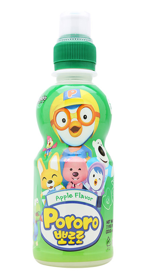 Nước uống Pororo táo 235ml (mẫu mới) (chai), sản phẩm thuộc thương hiệu Pororo, có nguồn gốc xuất xứ từ Hàn Quốc