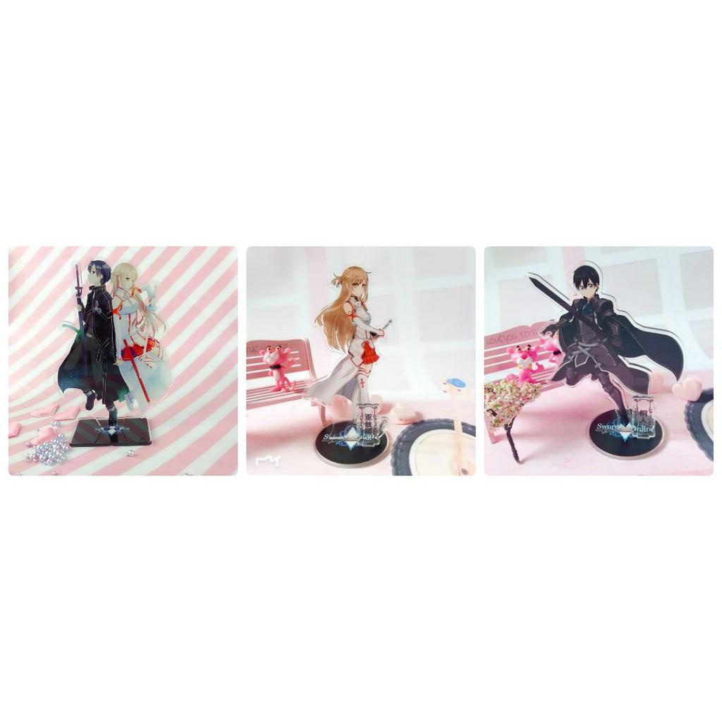 Standee Sword art online tượng mica mô hình anime chibi